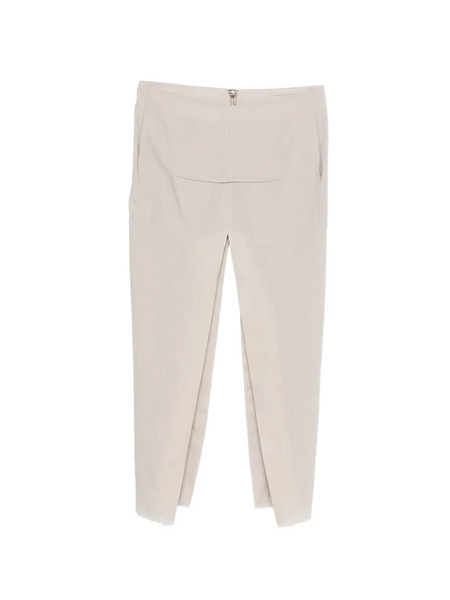  Rick Owens Sliced Frayed Maxi Skirt - Neutrals 
