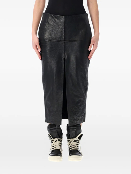  Rick Owens Sliced Midi Skirt - Black 