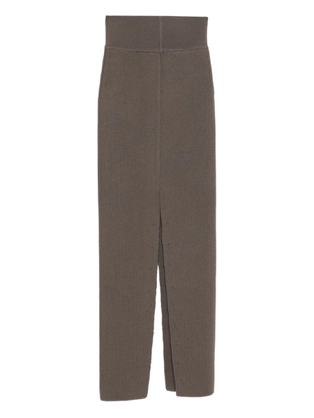  Rick Owens Sliced Skirt - Brown 