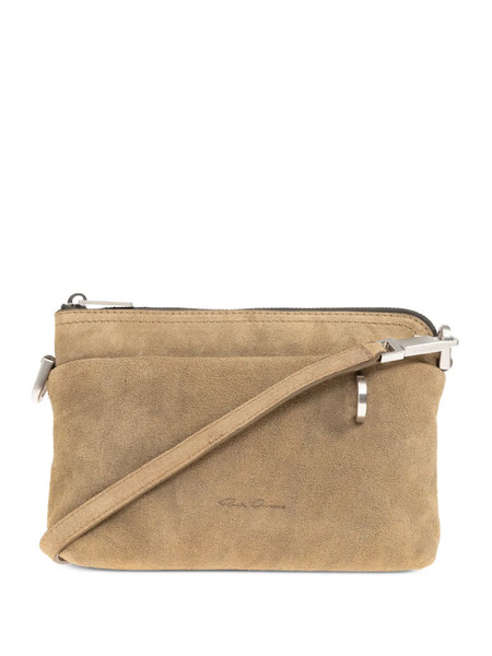  Rick Owens Small Adri Suede Shoulder Bag - Neutrals 