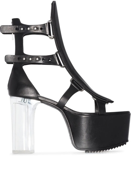  Rick Owens Spartan Platform Sandals - Black 