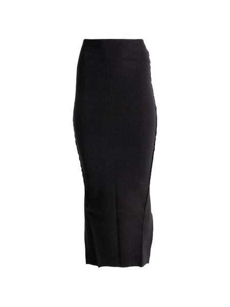  Rick Owens Split Maxi Skirt - Black 