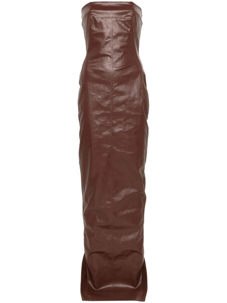  Rick Owens Square-neck Denim Gown - Red 