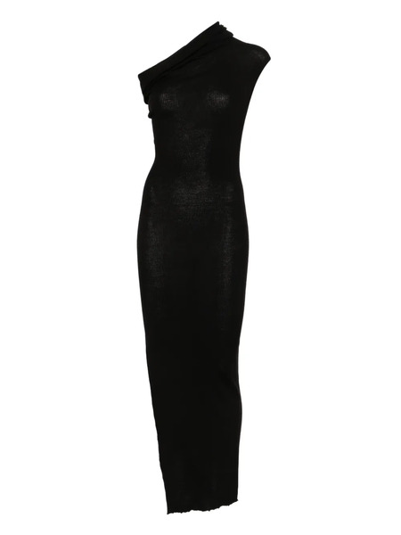  Rick Owens Strapless Asymmetric Dress - Black 