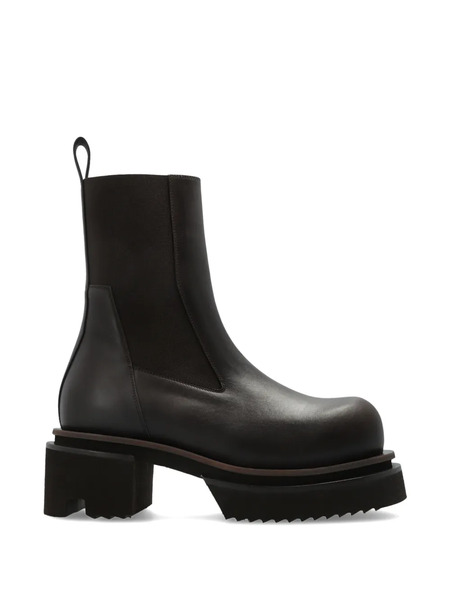  Rick Owens Temple Beatle Bogun Ankle Boots - Brown 