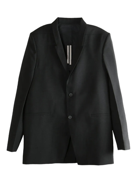  Rick Owens Three-button Back-strap Jacket - Black 