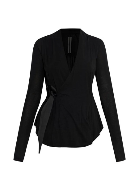  Rick Owens Tie-front Long-sleeve Cardigan - Black 