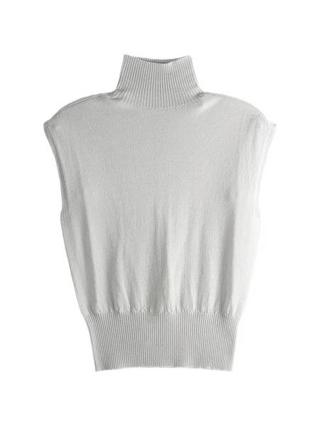  Rick Owens Turtleneck Ribbed Sweater - Grey 