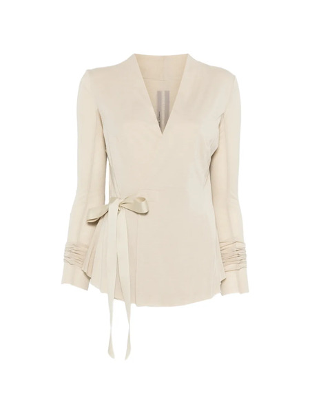  Rick Owens V-neck Ribbon Cardigan - Neutrals 
