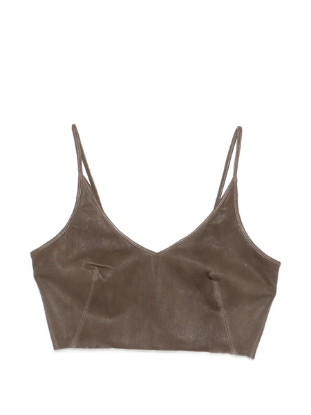  Rick Owens V-neck Top - Grey 
