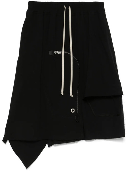  Rick Owens Wool Mini Skirt - Black 