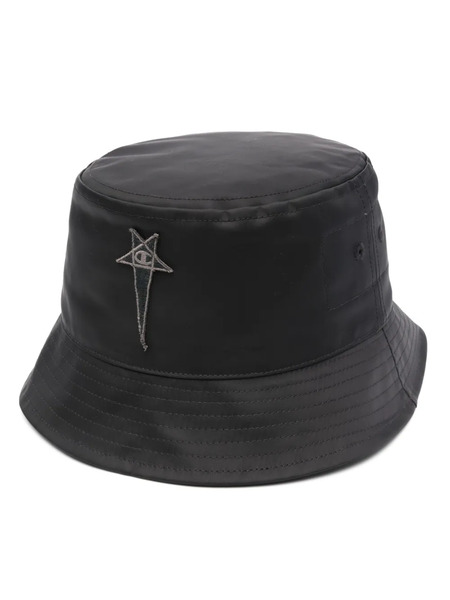  Rick Owens X Champion Gillian Logo-patch Bucket Hat - Black 