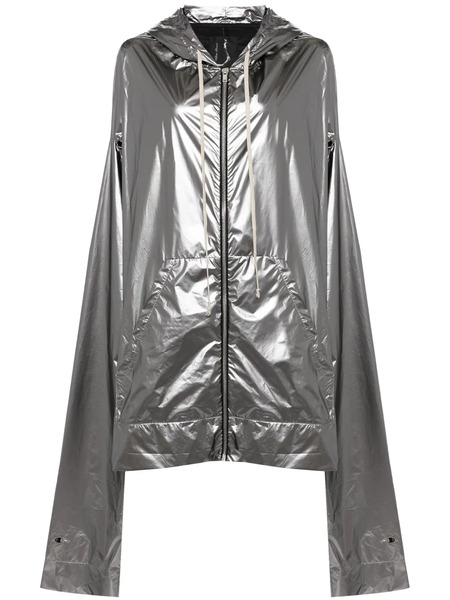  Rick Owens X Champion Metallic Hooded Jacket - Silver 