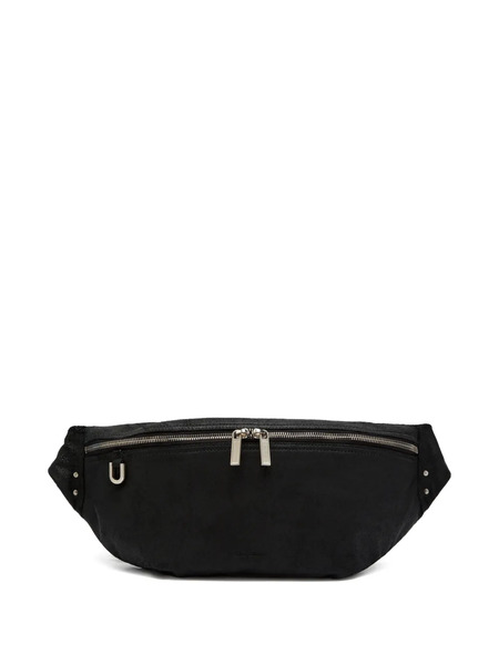  Rick Owens Zip Detailing Small Belt Bag - Black 