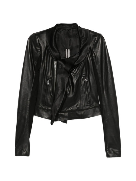  Rick Owens Zip Draped Jacket - Black 