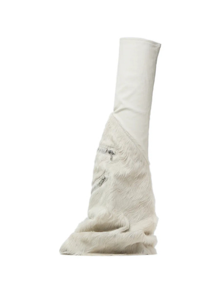  Rick Owens Zip-fur Boots - Neutrals 