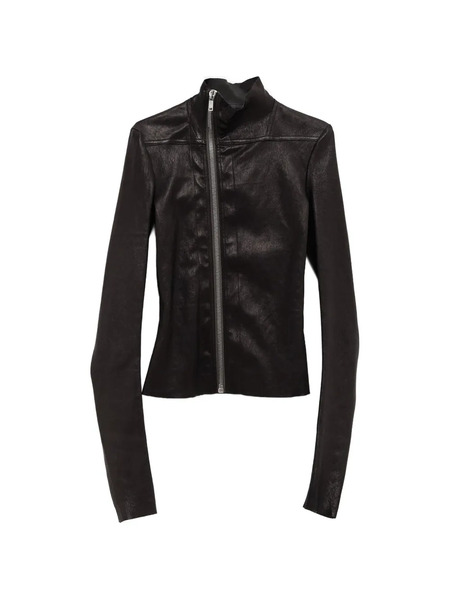 Rick Owens Zip-up Leather Jacket - Black 