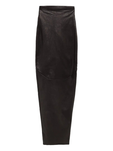  Rick Owens Zip-up Maxi Skirt - Black 