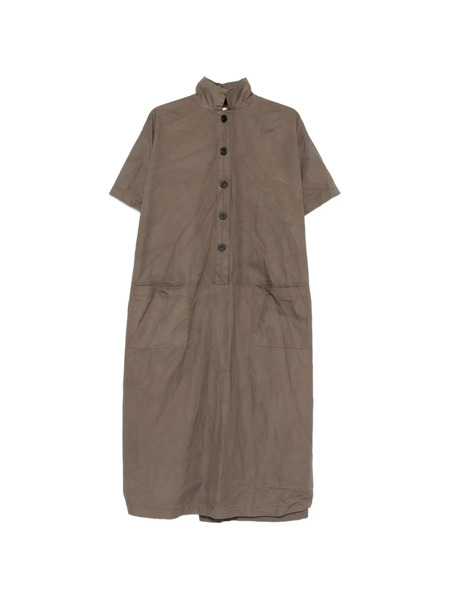  Ricorrrobe Buttoned Cotton Midi Dress - Grey 