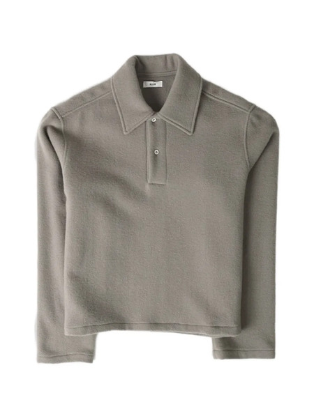 Rier Fog Fleece Polo Shirt - Grey 