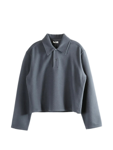  Rier Long-sleeve Polo Shirt - Grey 