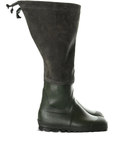  Rier Panelled Velour Rain Boots - Green 