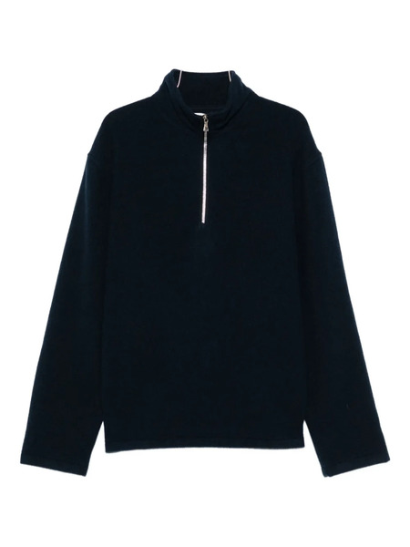  Rier Virgin Wool Zip-up Sweater - Blue 