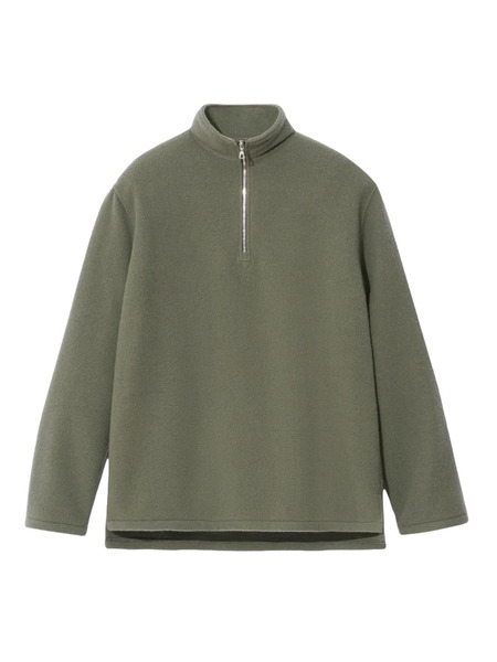  Rier Zip Fleece Top - Green 