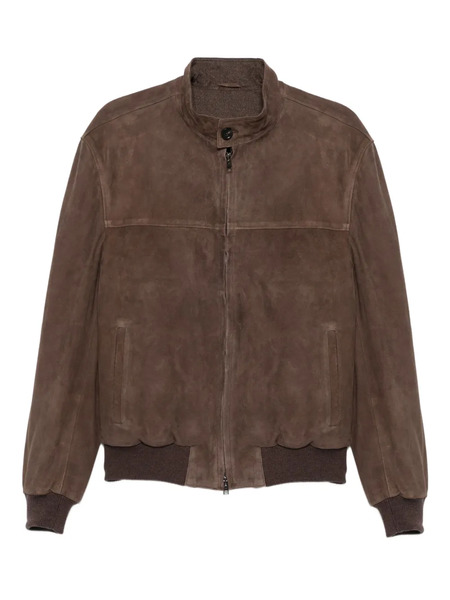  Rifugio Zip-up Suede Jacket - Brown 