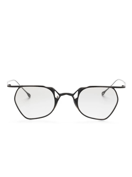  Rigards X The Viridi Anne Geometric-frame Sunglasses - Black 