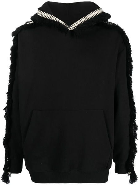  Ritos Embroidered-detail Hoodie - Black 