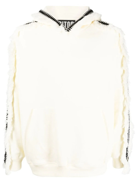  Ritos Embroidered-detail Hoodie - Neutrals 