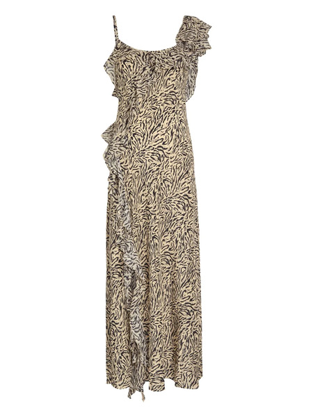  Rixo Ester Ruffled Maxi Dress - Neutrals 
