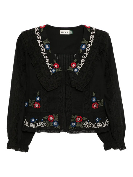  Rixo Maribelle Blouse - Black 