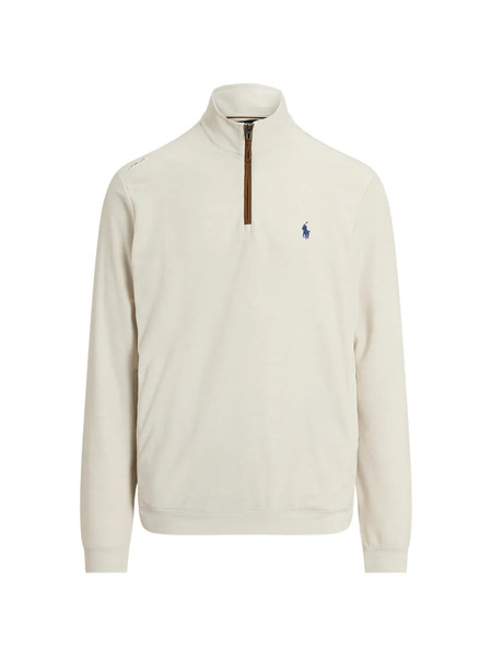  Rlx Ralph Lauren Zipped Mock-neck Sweater - Neutrals 