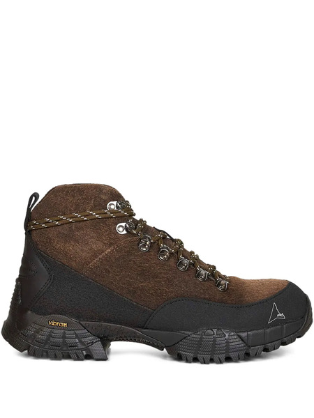  Roa Andreas Lace-up Suede-blend Boots - Brown 