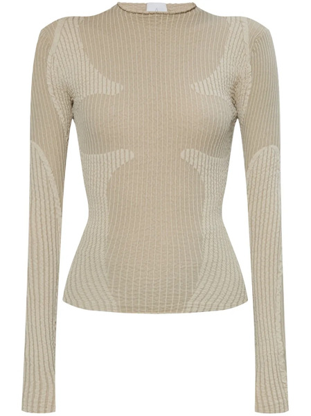  Roa Fine Ribbed Long Sleeves - Neutrals 