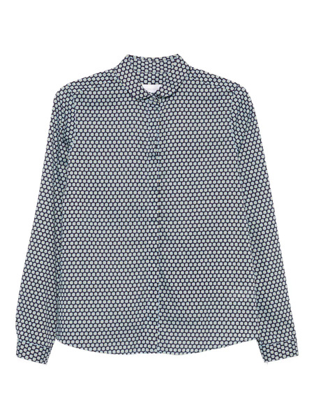  Robert Friedman Buttoned Patterned Top - Blue 