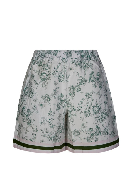  Robert Friedman Floral-print Shorts - White 
