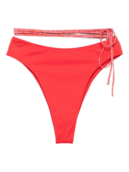  Roberta Einer X Kiss ‘n Thrill Sienna High-rise Bikini Bottoms - Red 