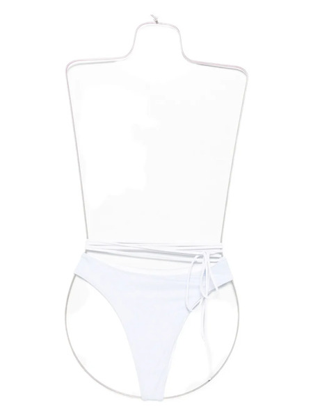  Roberta Einer X Kiss ‘n Thrill Sienna Strap-detail Bikini Bottoms - Blue 
