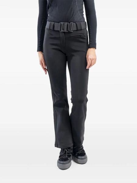  Roberta Tonini Belted Zipped-hem Trousers - Black 