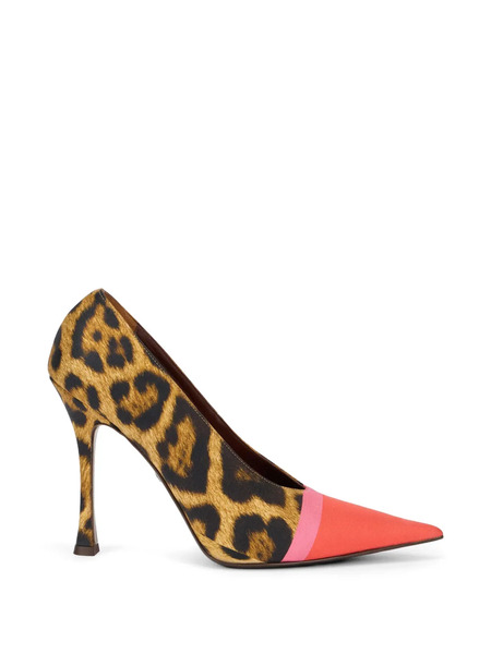  Roberto Cavalli Animal-print Pointed-toe Pumps - Brown 