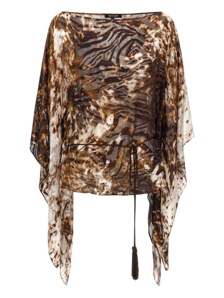  Roberto Cavalli Appaloosa-print Kaftan - Brown 