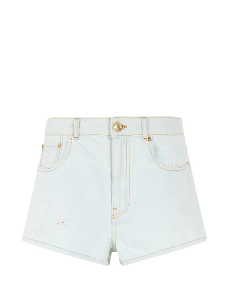  Roberto Cavalli Distressed-details Denim Shorts - Blue 