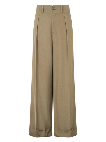  Roberto Cavalli Draped Trousers - Brown 