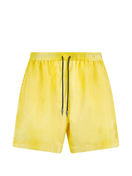  Roberto Cavalli Drawstring-fastening Swim Shorts - Yellow 