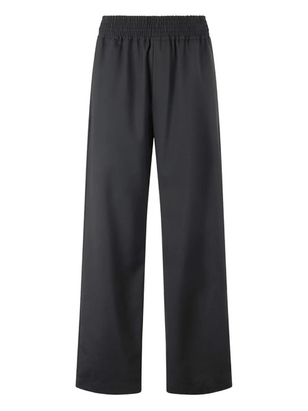  Roberto Cavalli Elasticated-waist Virgin-wool Trousers - Black 