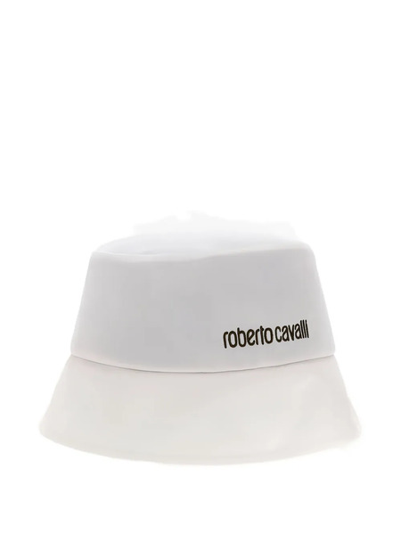  Roberto Cavalli Embroidered-logo Bucket Hat - White 