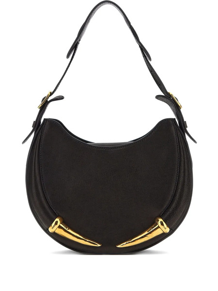  Roberto Cavalli Fang Bag Curved-silhouette Shoulder Bag - Black 